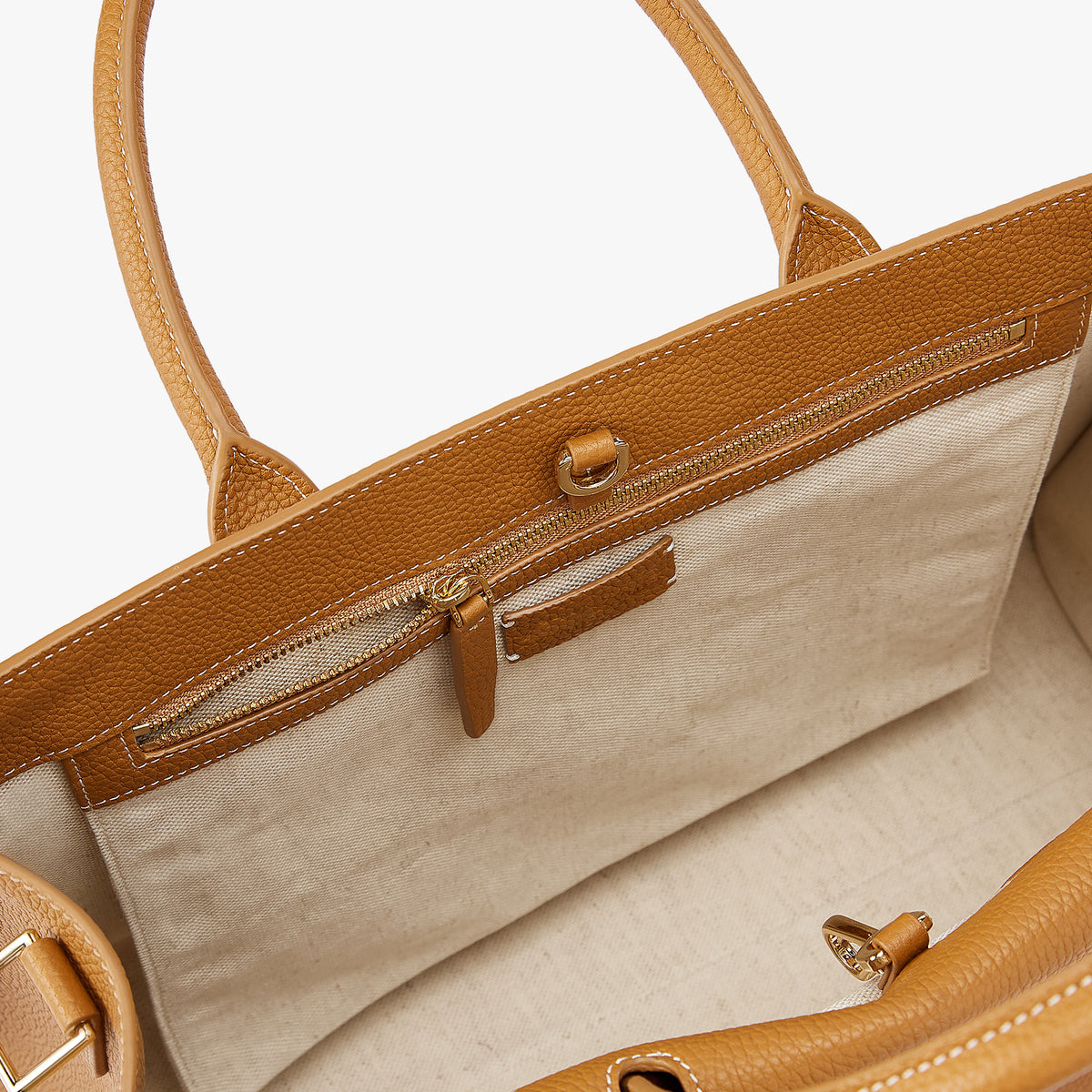 Civis Structured Briefcase Brown