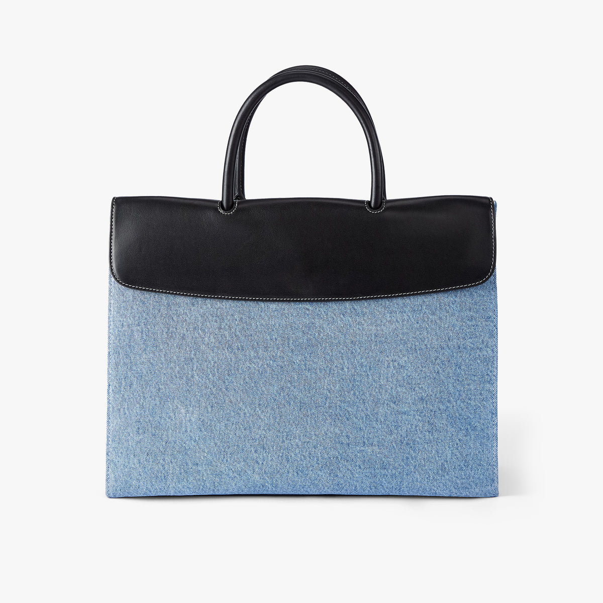 Civis Structured Briefcase Denim Blue