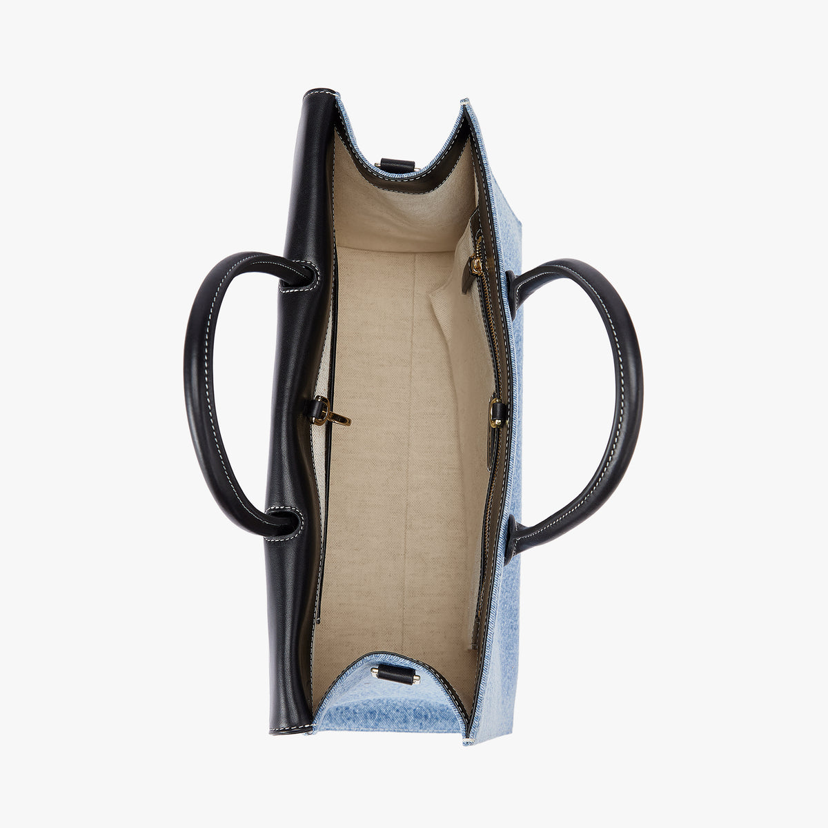Civis Structured Briefcase Denim Blue