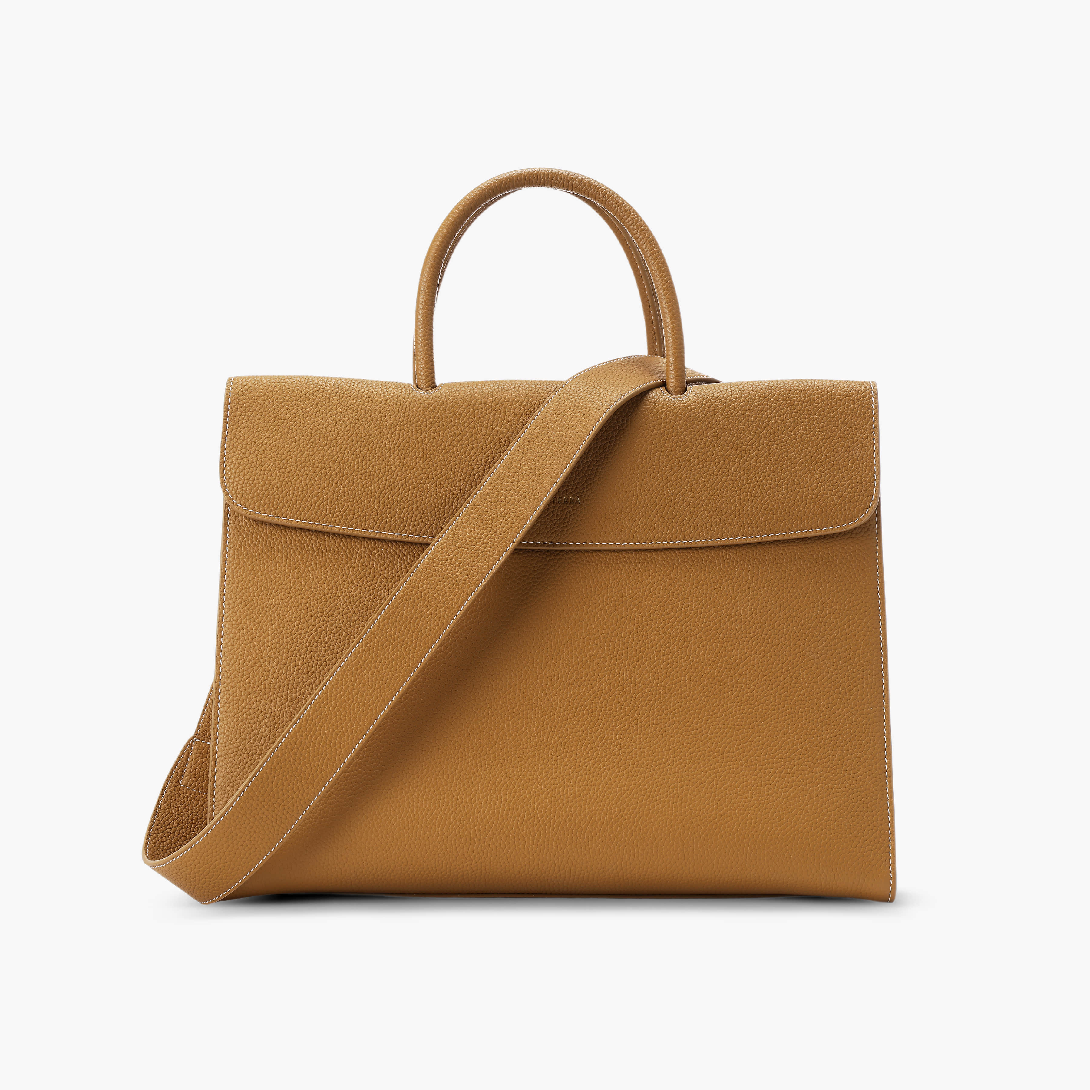 Civis Structured Briefcase Brown