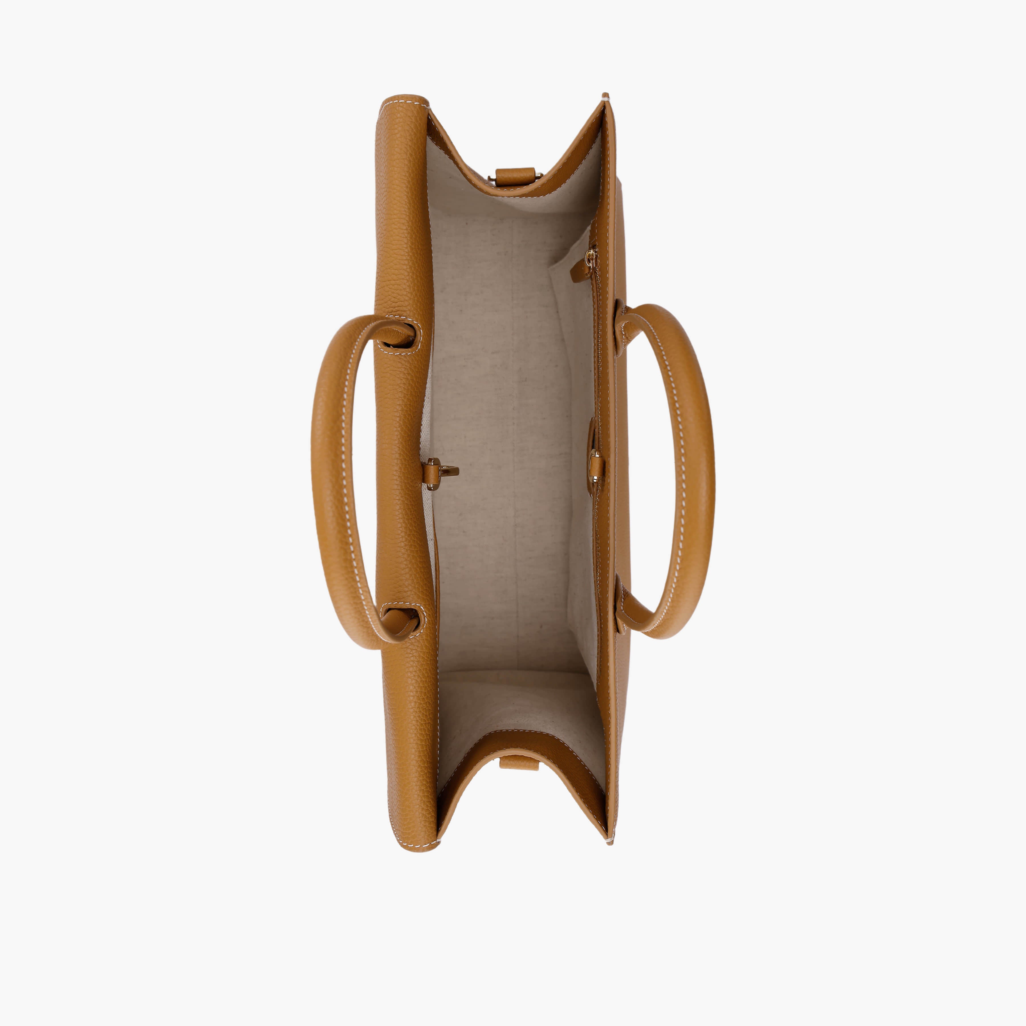 Civis Structured Briefcase Brown