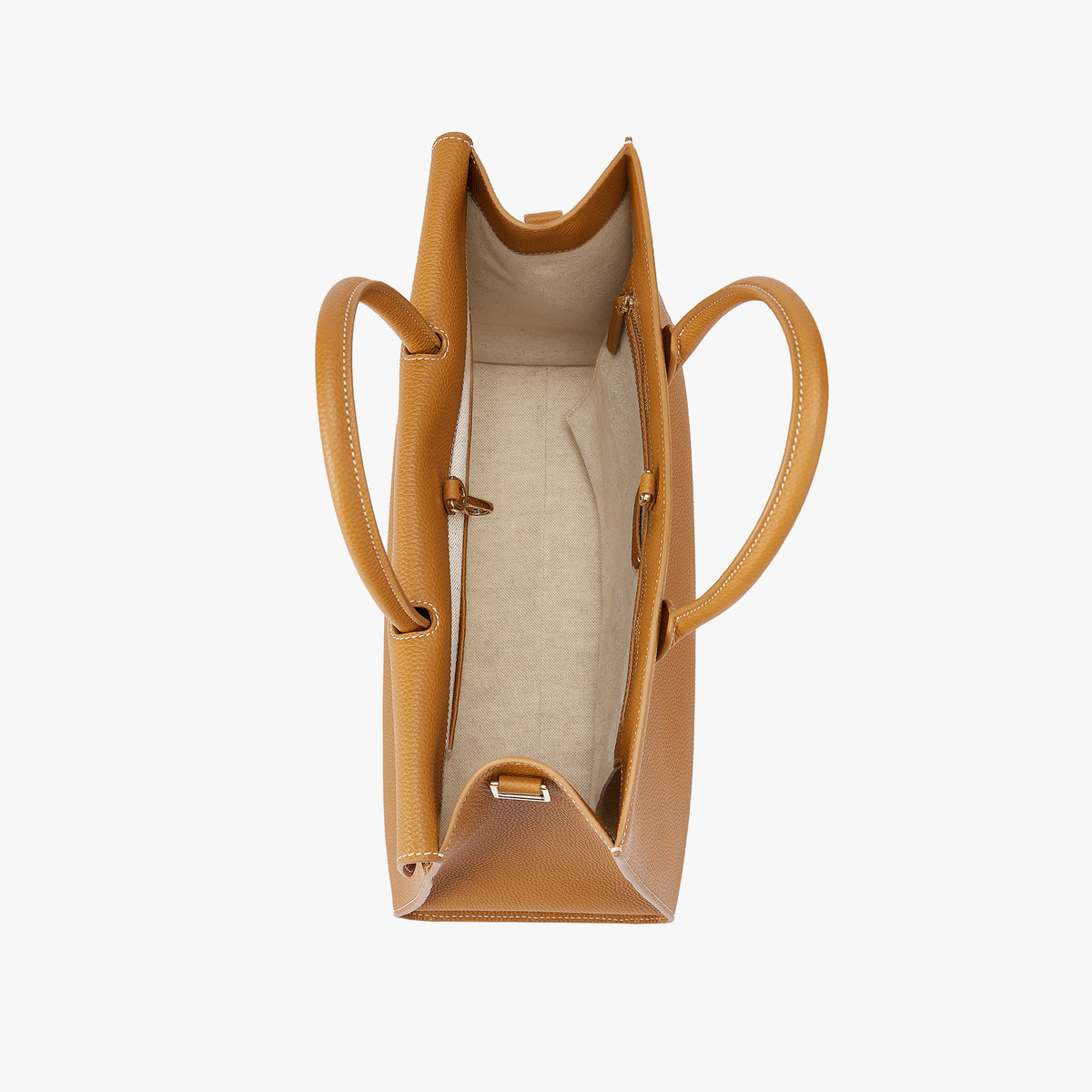 Civis Structured Briefcase Brown